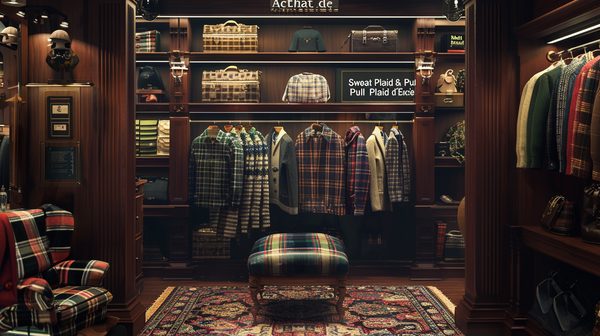 Achat de sweat plaid & pull plaid d'exception : pour un confort ultime